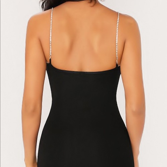 NEW🔥 Mocha Rhinestone Strap Dress🤍✨ - Picture 4 of 4